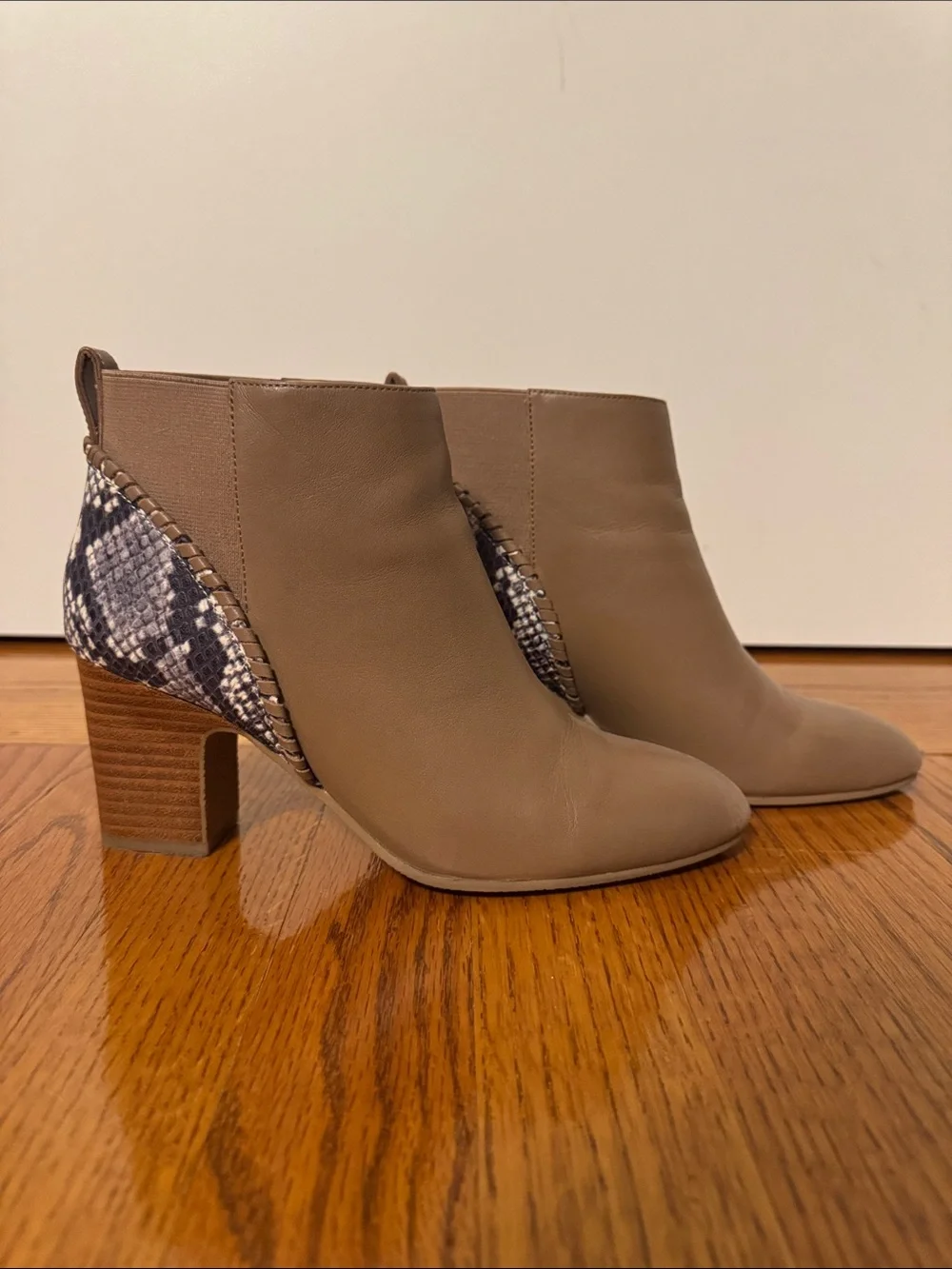 Jack Rogers Neutral Tan Pointed-Toe Ankle Booties